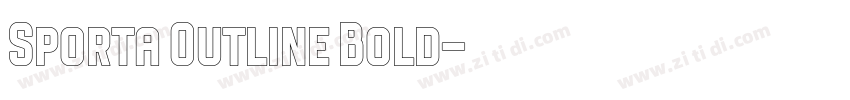 Sporta Outline Bold字体转换